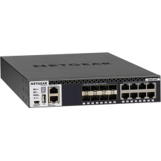 Netgear M4300-8X8F Managed L3 10G Ethernet (100/1000/10000) 1U Black