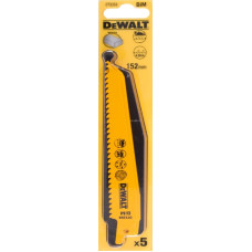 Dewalt Brzeszczoty do pilarek szablowych BIM 152mm podz. 3,6-5,1mm 5szt. (DT2359)