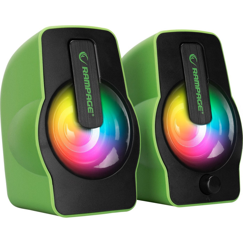 Rampage Głośniki komputerowe Rampage Rampage Głośniki FALSETTO 2.0 6W RGB USB