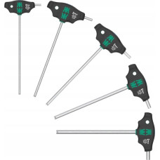 Wera Wera 454/5 HF SHK Set 1 T-handle screwdriver, 5 pieces (black/green, with holding function)