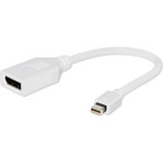 Gembird Adapter AV Gembird DisplayPort Mini - DisplayPort biały (A-MDPM-DPF-001-W)