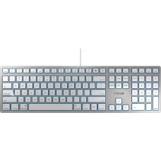 Cherry Klawiatura Cherry CHERRY KC 6000 SLIM FOR MAC klawiatura USB QWERTY Skandynawia Srebrny