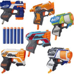 Hasbro Duży Zestaw Pistolet Nerf Strike 6 szt. pistolet + naboje piankowe ZA5181