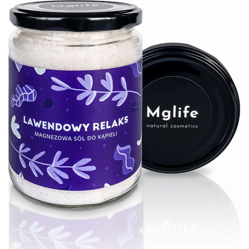 Mglife Mglife Lawendowy Relaks Magnezowa sól do kąpieli 540 g