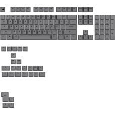 Glorious Glorious GPBT Basics Keycaps, ANSI Layout (US), PBT, Dye-Sub - Armor Grey