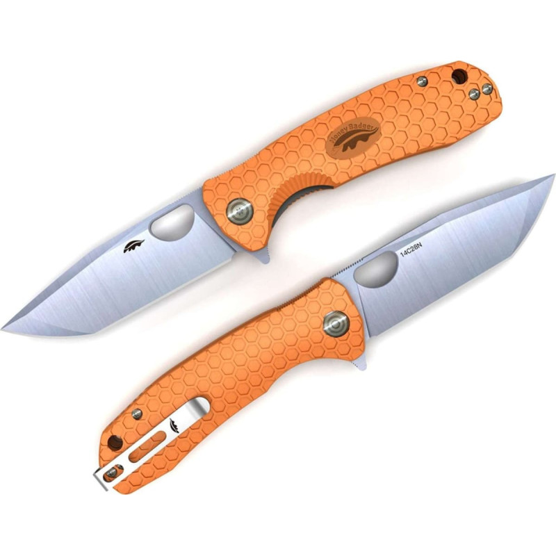 Honey Badger Nóż Honey Badger Tanto 14C28N Medium Orange