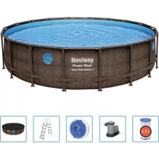 Bestway Basen Power Steel z akcesoriami, 549x122 cm Lumarko!
