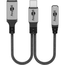 Goobay Adapter USB-C™ do USB-C™ i jack, 3,5 mm AUX - Długość kabla 0.15 m