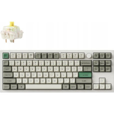 Keychron Q3 Max QMK/VIA Wireless Custom Mechanical Keyboard Fully Assembled Knob / Shell White / Gateron Jupiter Banana