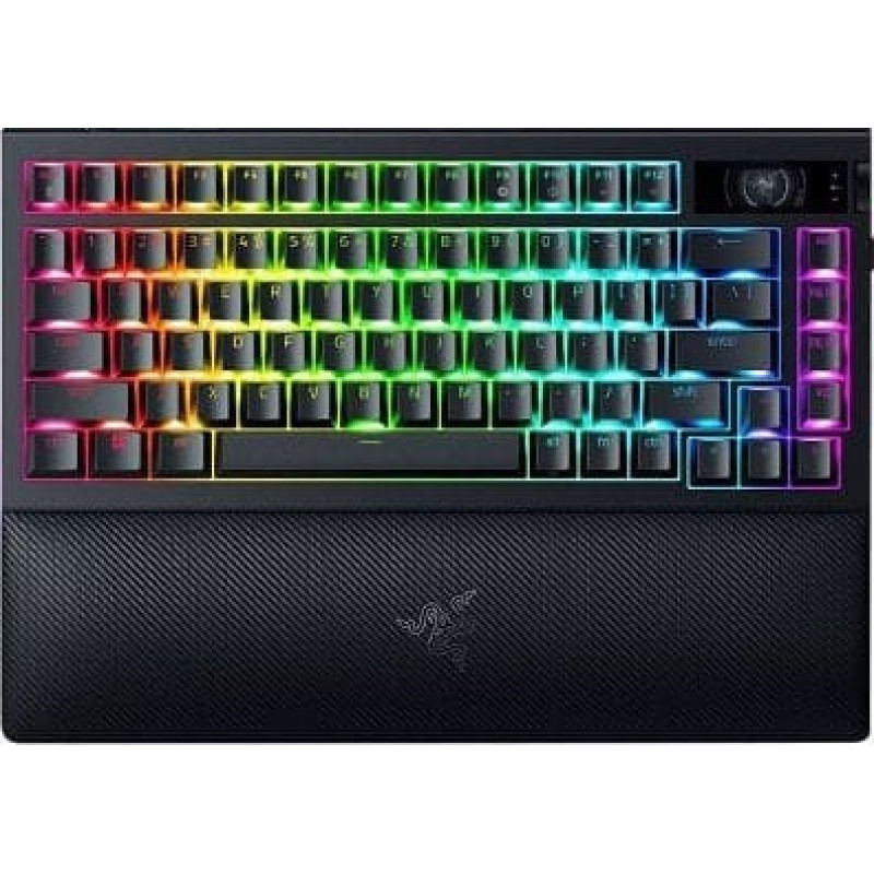 Razer Klawiatura Razer Razer | BlackWidow V4 Pro 75% | Mechanical Gaming Keyboard | 4K Hz Wireless | US | Black | Orange Tactile Switches Gen‑3 | Wireless connection