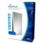 Mediarange Dysk zewnętrzny HDD MediaRange 1TB Srebrny (MR996)