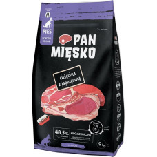 Pan Mięsko Karma sucha dla psa Cielęcina z jagnięciną (senior) chrupki M 9kg