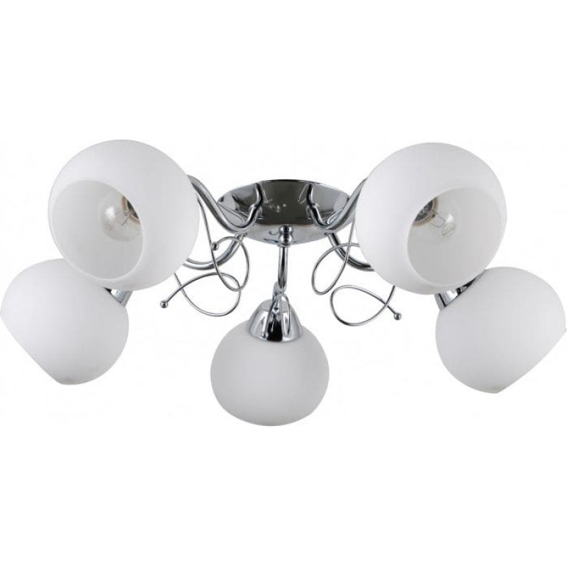 Italux Lampa sufitowa Italux Lampa przysufitowa chrom do salonu Italux Masseri PND-6895-5