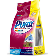 Purox Color - Proszek do prania kolorowych ubrań, 78 prań - 5,5 kg