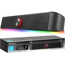 Defender Soundbar Z10, 2.0, 6W, czarny, regulacja g�o�no�ci, Pod�wietlenie LED, USB/Bluetooth, 80Hz-20kHz