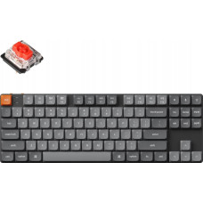 Keychron - K1 Max QMK/VIA Wireless Custom Mechanical Keyboard - Niskoprofilowa Bezprzewodowa Klawiatura Mechaniczna RGB Gateron Hot-Swap Red