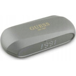 Guess słuchawki Bluetooth GUTWSC2MCDSE    TWS + stacja dokująca taupe Elongated Metalic Printed Logo