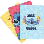 Stitch Disney Stitch - Zestaw zeszytów A5 z kolekcji Tropical 3 szt.