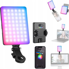 Neewer Lampa LED RGB 5W Selfie Vlog + KLIPS do Telefonu 1/4'' ISO Bluetooth NEEWER / VL67C