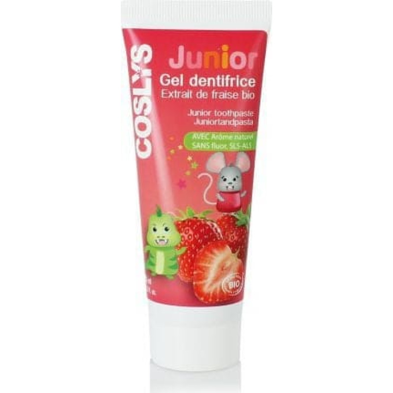 Coslys Truskawkowa pasta do zębów dla dzieci, 50ml