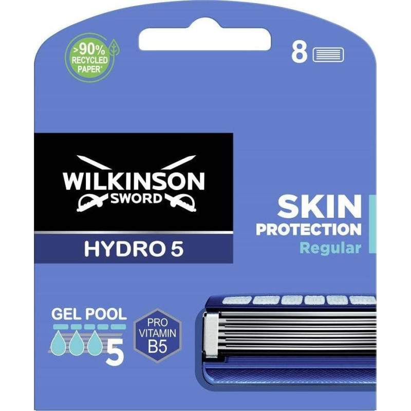 Wilkinson Hydro 5 Skin Protection Regular zapasowe ostrza do maszynki do golenia dla mężczyzn 8szt