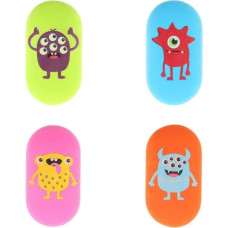 Strigo Gumka owalna z nadrukiem Monster (24szt) STRIGO EDUKAMP