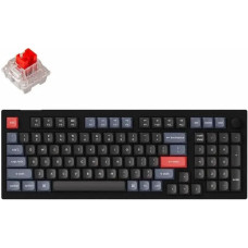 Keychron - V5 QMK Custom Mechanical Keyboard - Klawiatura mechaniczna Carbon Black Keychron K Pro Red Fully Assembled Knob