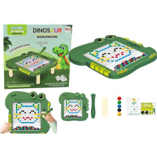 Leantoys Tablica Magnetyczna Edukacyjna Dinozaur Pad Układanka Zielona