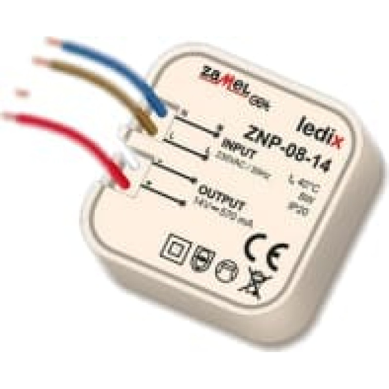 Zamel Zasilacz LED dopuszkowy 14V DC 8W ZNP-08-14