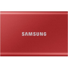 Samsung Dysk zewnętrzny Samsung SSD T7 2 TB Czerwony (MU-PC2T0R/WW)