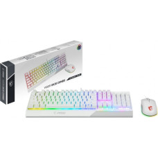 MSI Vigor GK30 Combo USB QWERTY Keyboard + Mouse GM11 White