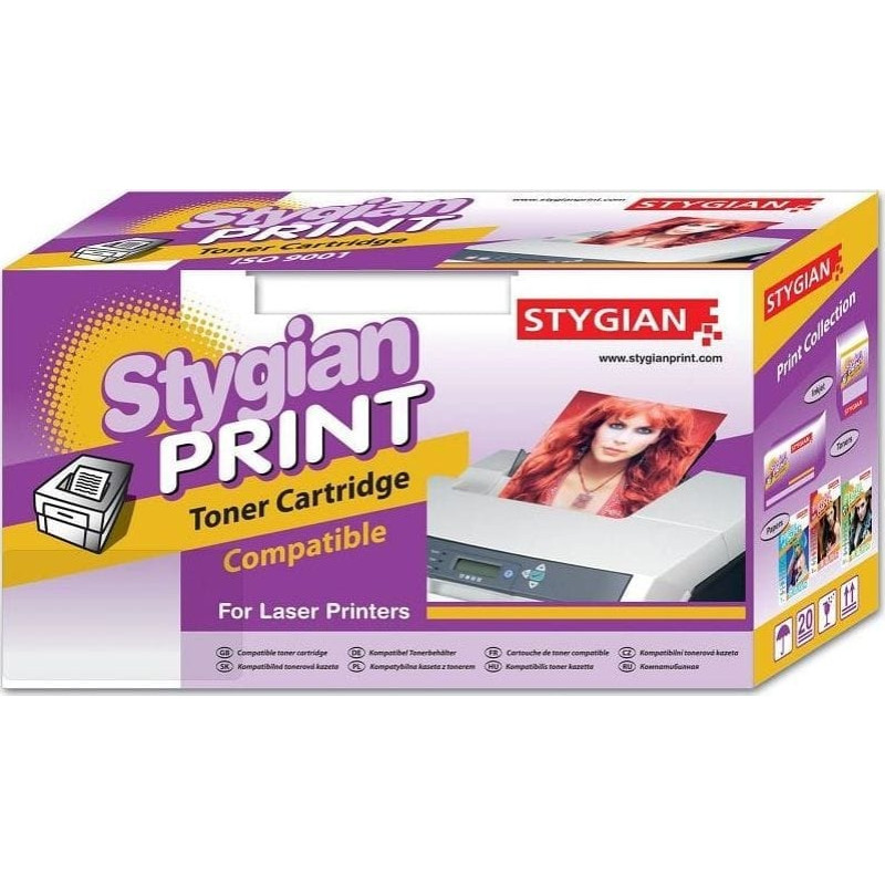 Stygian Toner Stygian STYGIAN HP CE 285H black+chip (3.000), Alternatívny toner STYGIAN pre HP LJ P1102/1102w No.CE285X black