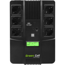 Green Cell AiO 800VA UPS Line-Interactive 800 VA 480 W 6 AC outlet(s)