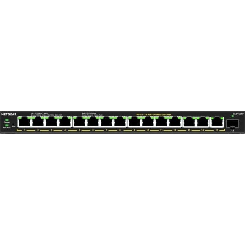 Netgear GS316EPP (schwarz)