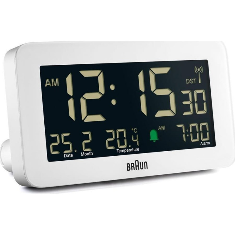 Braun Radiobudzik Braun BRAUN BC10 DCF-W Radio alarm clock white