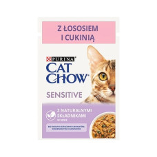 Purina Nestle CAT CHOW Sensitive Salmon with zucchini - wet cat food - 85 g