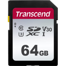 Transcend Karta Transcend 300S SDXC 64 GB Class 10 UHS-I/U3 V30 (TS64GSDC300S)