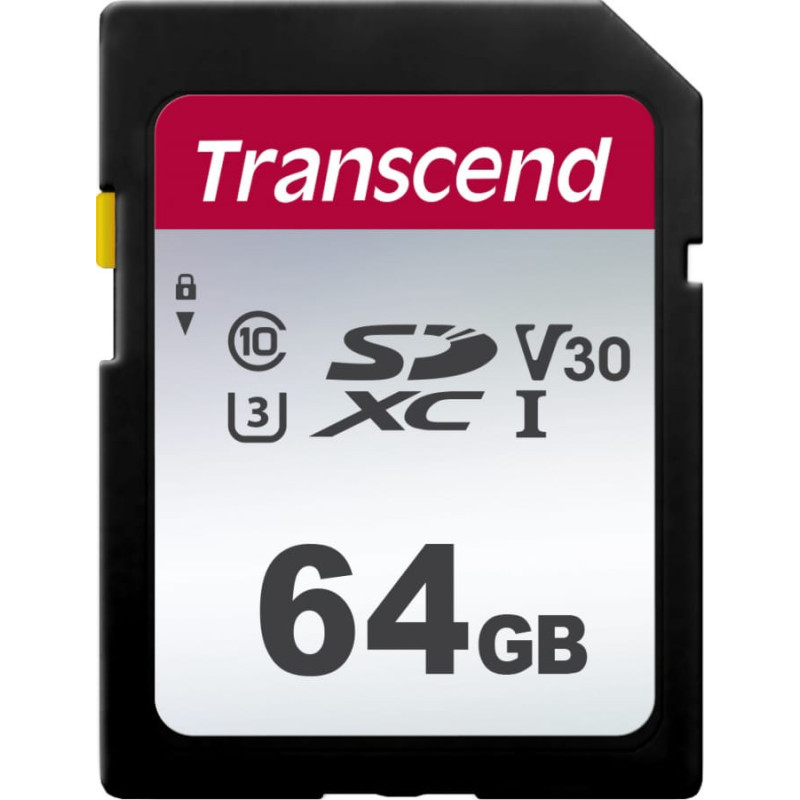 Transcend Karta Transcend 300S SDXC 64 GB Class 10 UHS-I/U3 V30 (TS64GSDC300S)