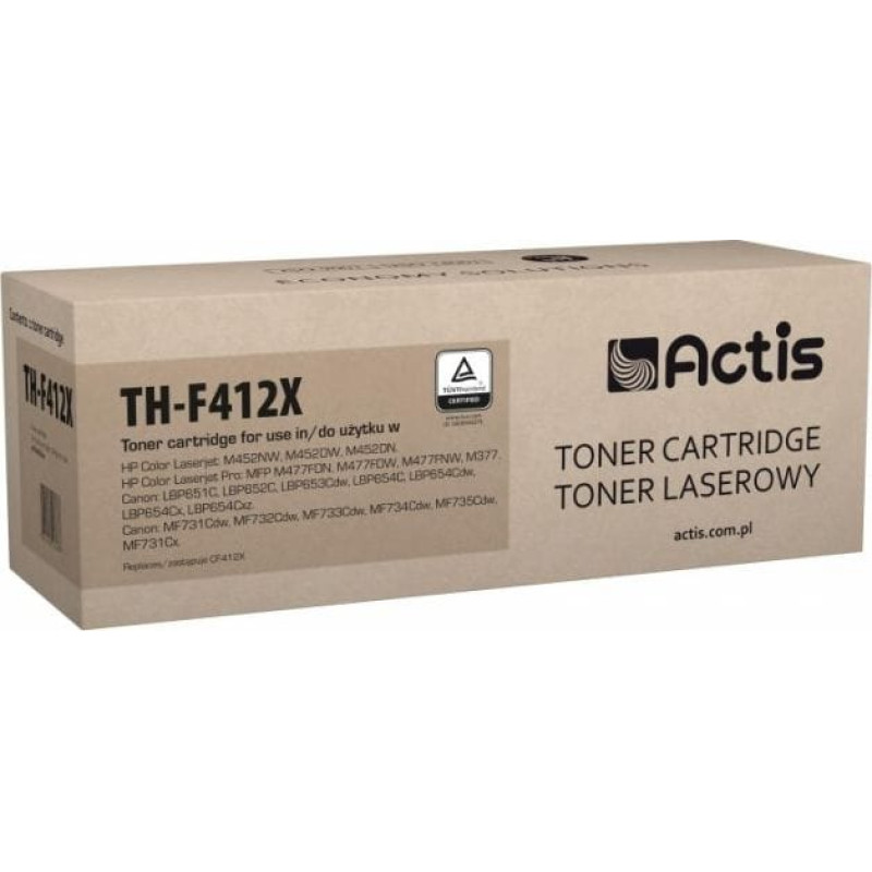 Actis TH-F412X toner for HP printer; HP 410X CF412X replacement; Standard; 5000 pages; yellow