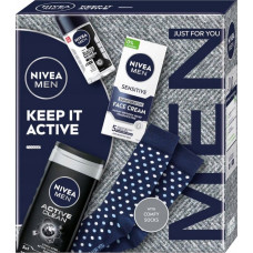 Alkotest NIVEA_SET Keep It Active krem uniwersalny 30ml + antyperspirant spray 150ml + żel pod prysznic 250ml