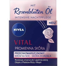 Nivea Vital Promienna Skóra Przeciwzmarszczkowy krem na noc 50ml