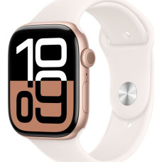 Apple Smartwatch Apple Apple Watch Series 10 GPS 46mm Rose Gold Aluminium Case with Light Blush Sport Band - M/L,Model A2999