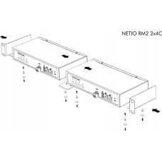 Netio KT NETIO Uchwyt RackMount RM2 2x4C