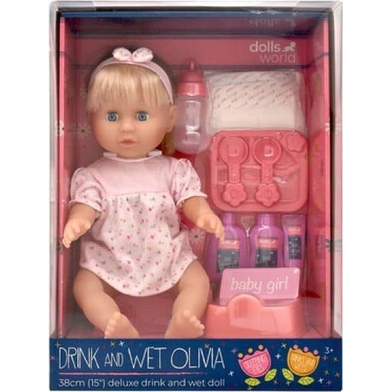 No Name DollsWorld lalka Olivia 38cm pije/sika 78402 84020