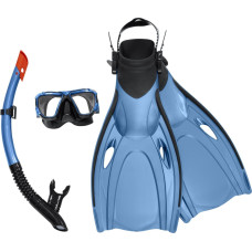 Bestway Bestway Hydro-Pro BlackSea Snorkel & Fin Set, Adult, Half face mask, Tempered glass, Assorted colours, Silicone, 43-48