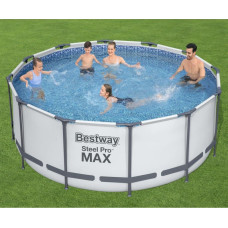 Bestway Basen ogrodowy Steel Pro MAX, okrągły, 366x122 cm Lumarko!