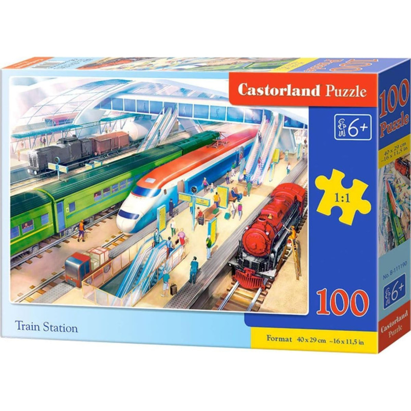 Castorland Puzzle 100 Train Station CASTOR