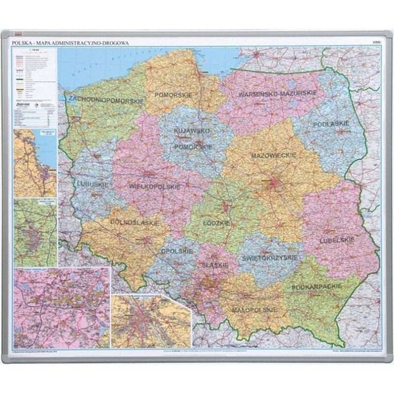 2X3 Tablica mapa administracyjna 102,5x120  alu23 -