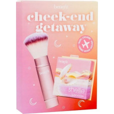 Milani BENEFIT_SET Cheek-End Getaway Shellie Warm-Seashell Pink Blush 6g + Multitasking Cheek Brush