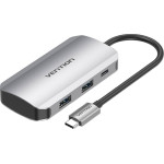 Vention HUB USB Vention Vention TNBHB huby i koncentratory USB Type-C 5000 Mbit/s Szary